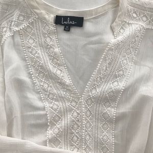 LuLu’s Crochet detail blouse M